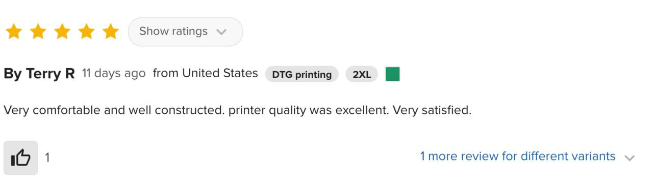 Printful t-shirt review